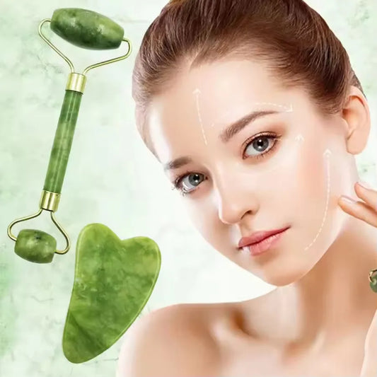 Natural Rose Jade Roller – Facial Toning & Eye Massage