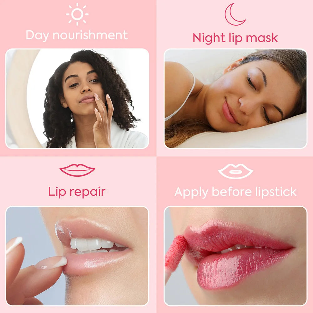2-in-1 Lip Scrub & Sleeping Lip Mask – Exfoliate + Moisturize Overnight | Nourishing Gel Care