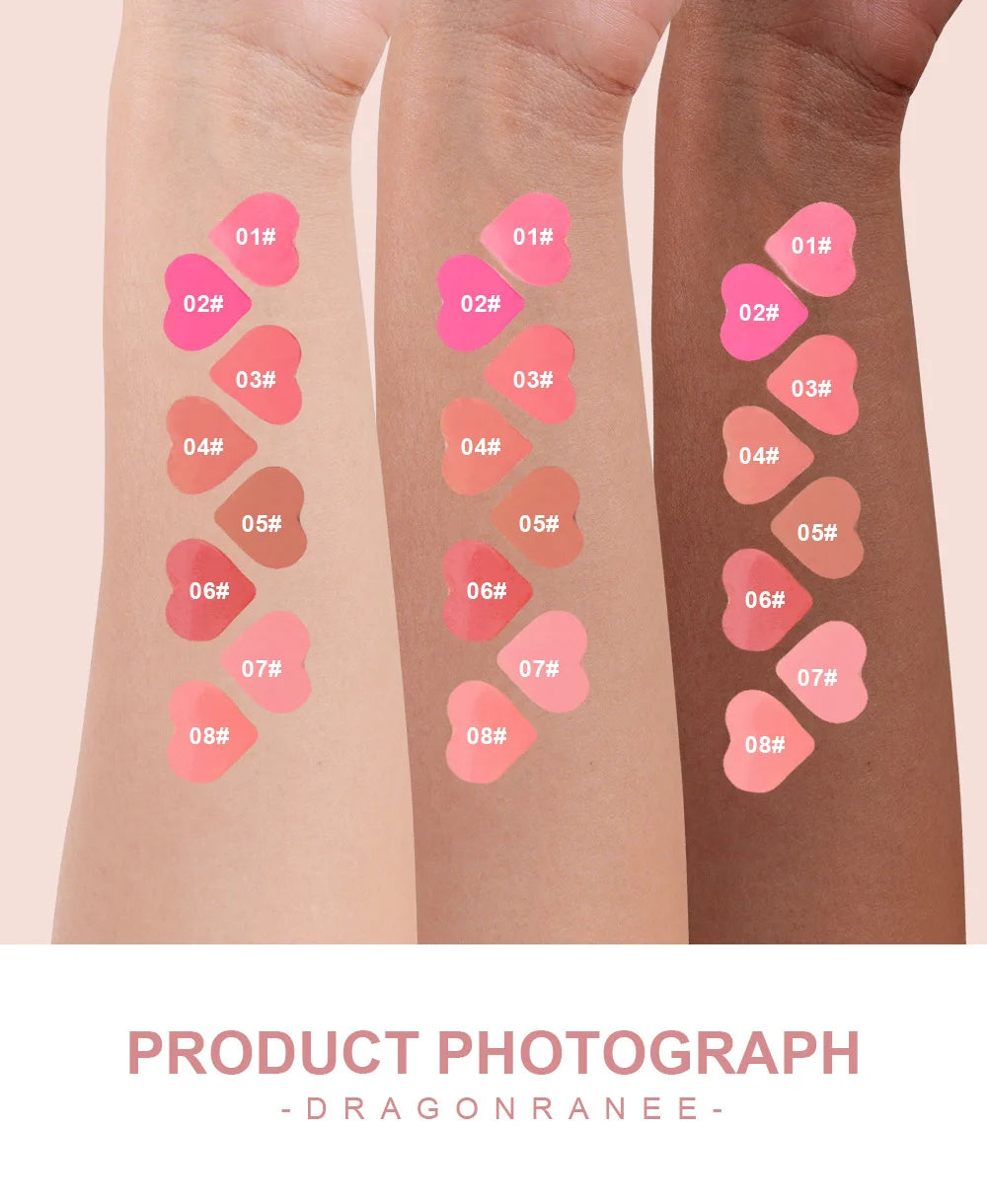 Mini Matte Liquid Blush (1/3pcs) – Long-Lasting Natural Cheek Tint | Dragon Ranee