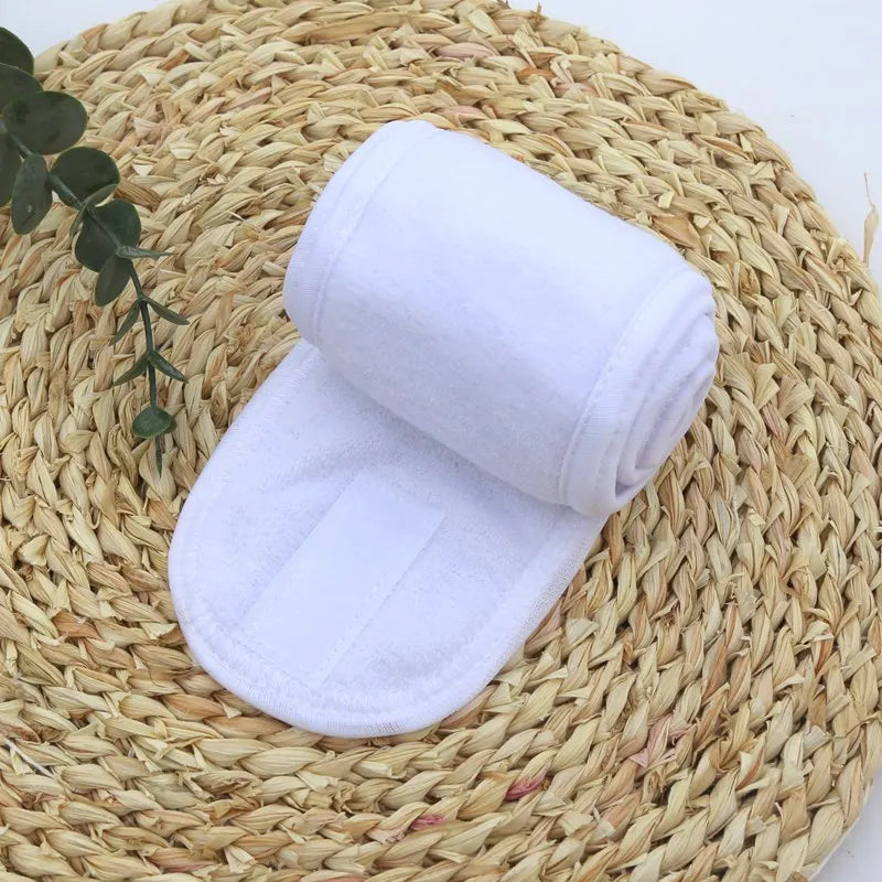 Adjustable Spa Hairband – Soft Toweling Head Wrap for Makeup & Skincare