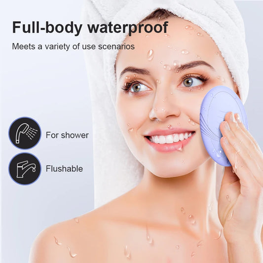 Electric Silicone Facial Cleansing Brush – Deep Clean, Waterproof & Rechargeable Skin Massager