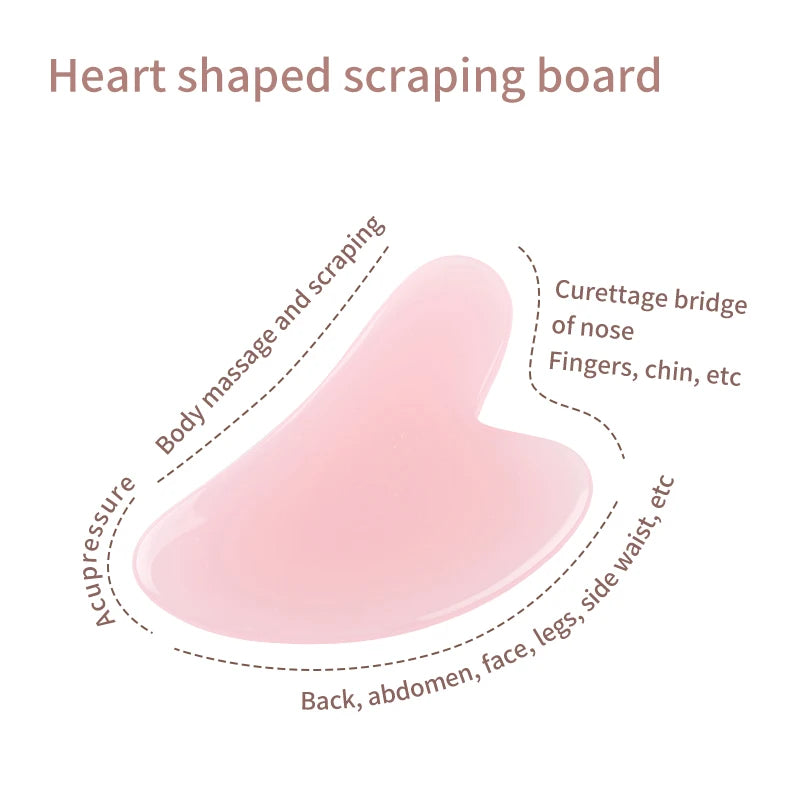 BeeChip™ Resin Face Roller & Gua Sha Set – Facial Massage Tools for Lifting & Relaxation