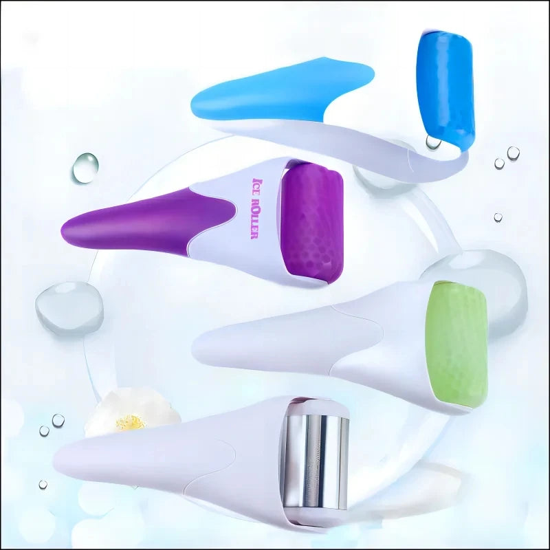 Rotating Beauty Ice Roller – Cooling Facial & Body Massager for Puffiness, Wrinkles & Skin Tightening
