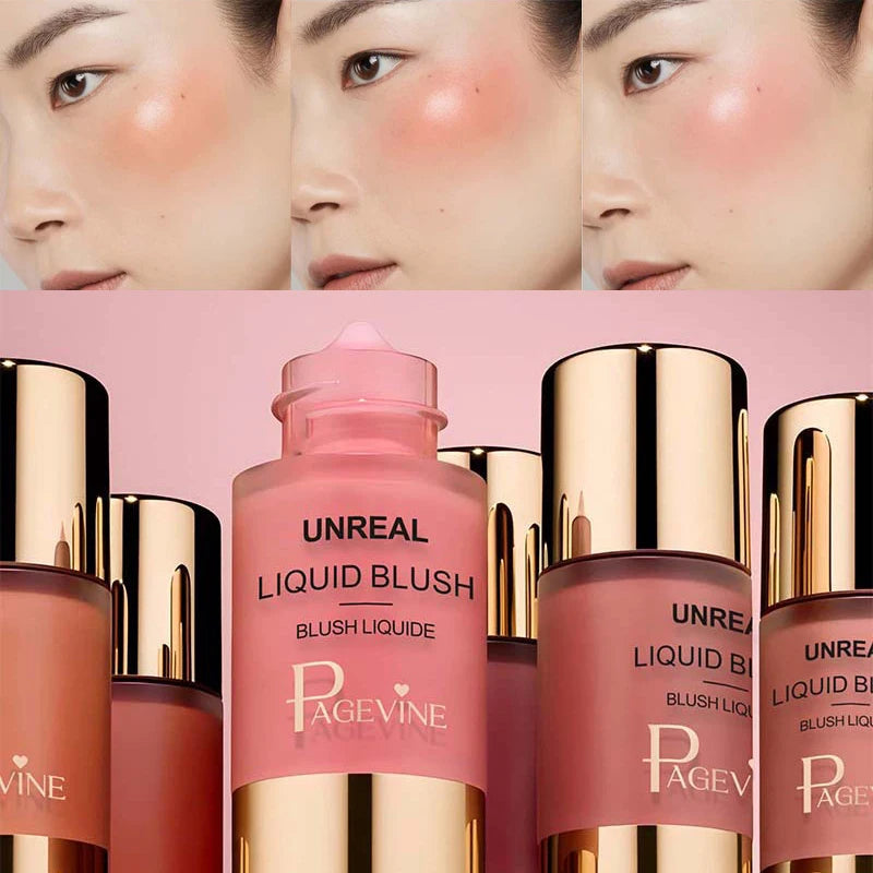 Hydrating Liquid Blush – Ultra Pigmented Long-Lasting Tint for Face & Eyes (6 Shades)