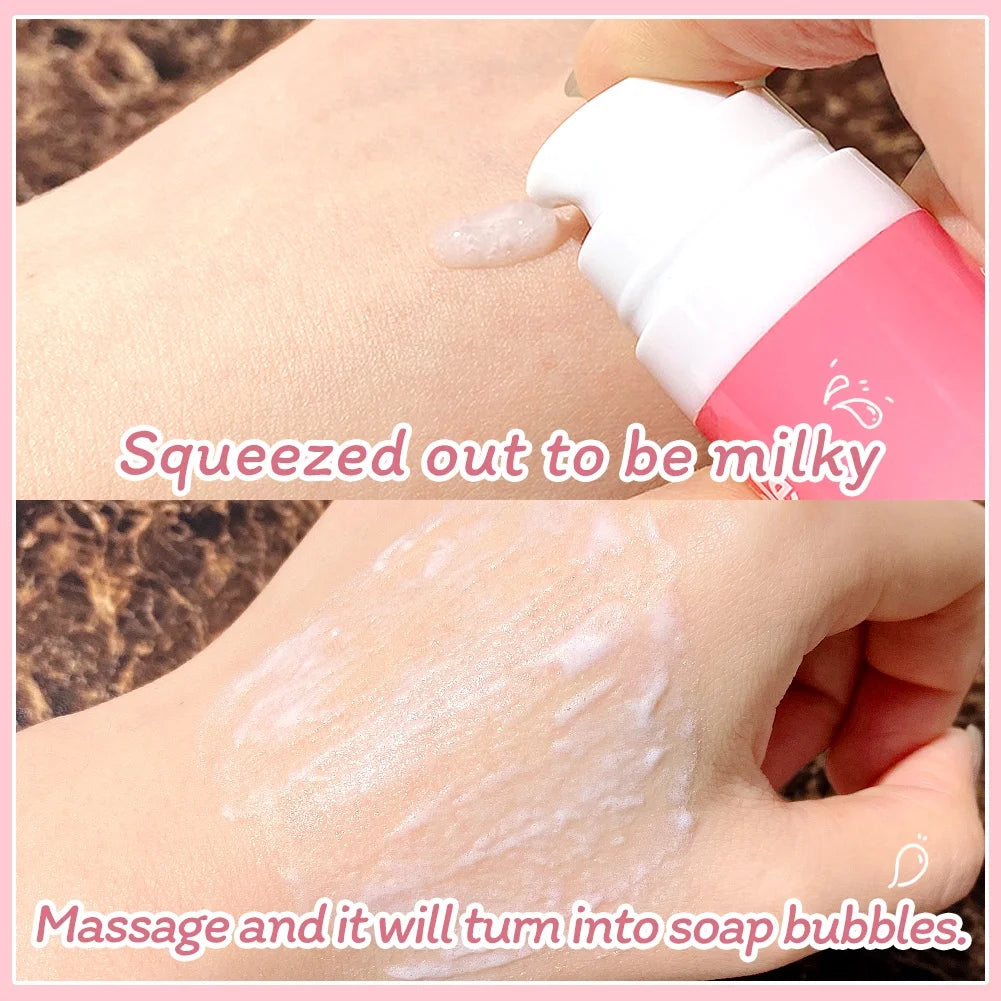 GECOMO Exfoliating Bubble Lip Scrub – Moisturizing & Plumping Lip Mask for Soft, Smooth Lips