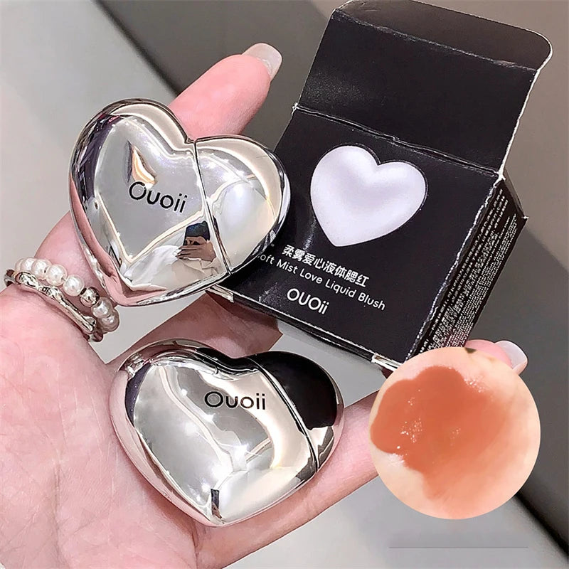 Velvet Heart Liquid Blush – Long-Lasting Matte Cream Tint | Lavender, Peach & Strawberry Hues