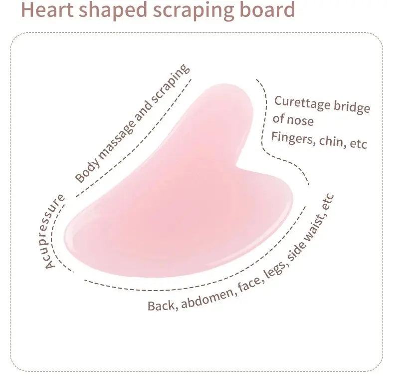 BeeChip™ Resin Face Roller & Gua Sha Set – Facial Massage Tools for Lifting & Relaxation