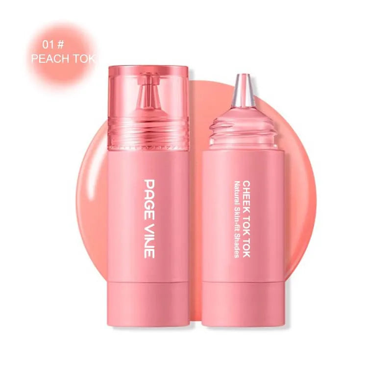 PAGE VINE Velvet Ink Liquid Blush – Multi-Purpose Long-Lasting Rouge for Lips, Eyes & Cheeks