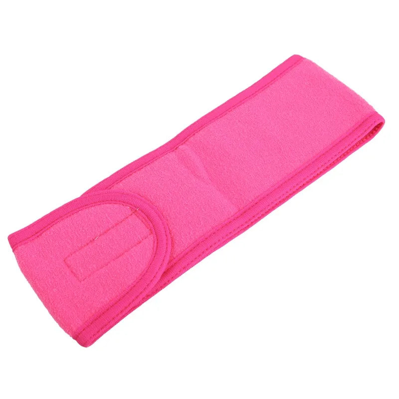 3PCS Adjustable Spa Headbands – Soft, Non-Slip Toweling Hair Wraps for Facial & Makeup
