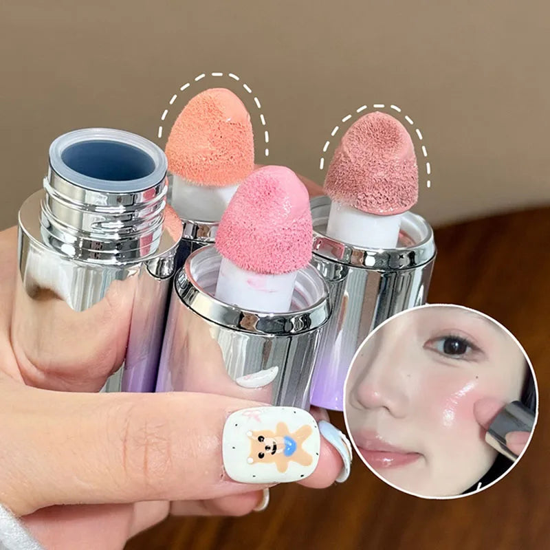 CACE Liquid Matte Blush – Soft Touch Sponge Tip, Natural Flush Finish (4 Shades)