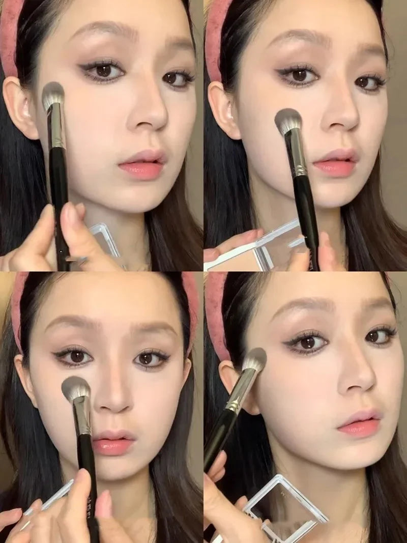 Peach Precision Blush Brush – 1 or 2 Pcs | Soft Synthetic Makeup Brush for Cream & Powder Blush