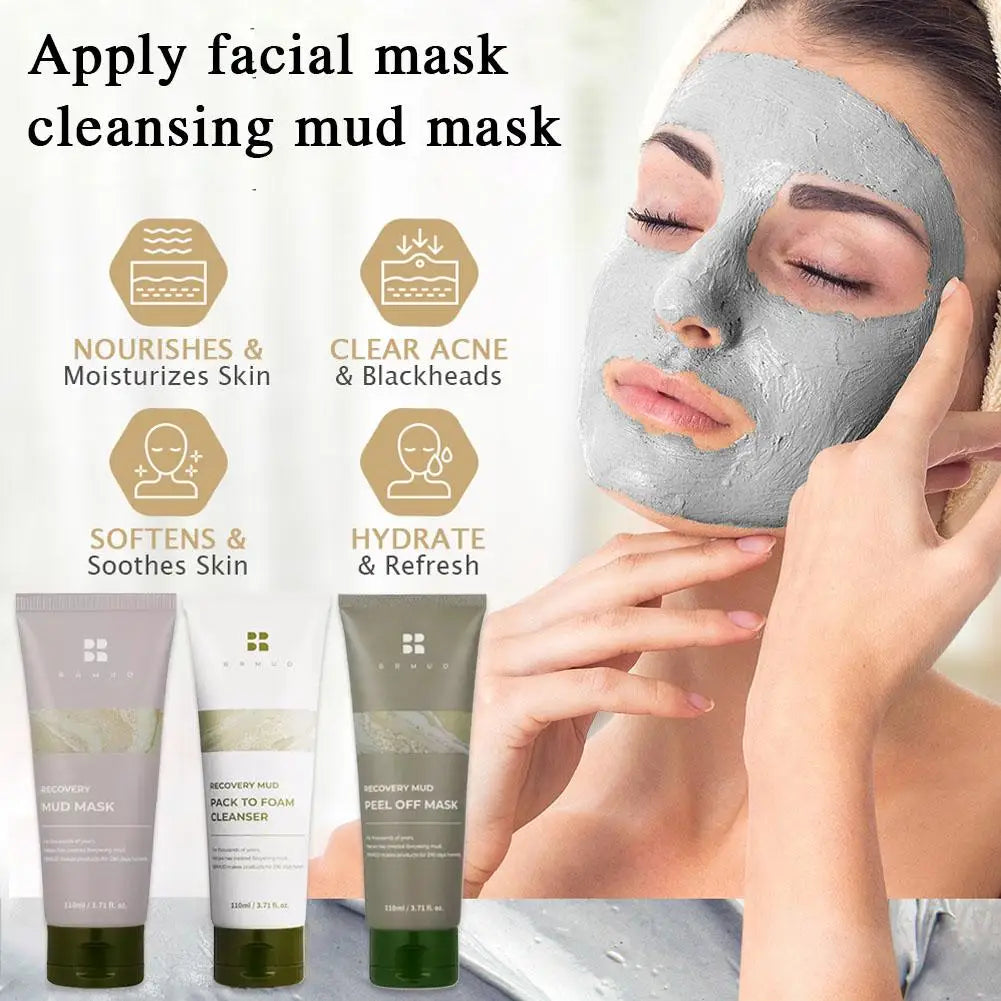 Detox & Glow Clay Mud Mask – Blackhead Removal, Oil Control & Skin Brightening