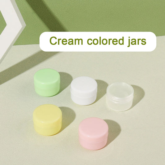 10PCS Mini Cosmetic Jars – 10g Refillable Containers for Lip Scrub, Balm, Cream & Travel Beauty Storage
