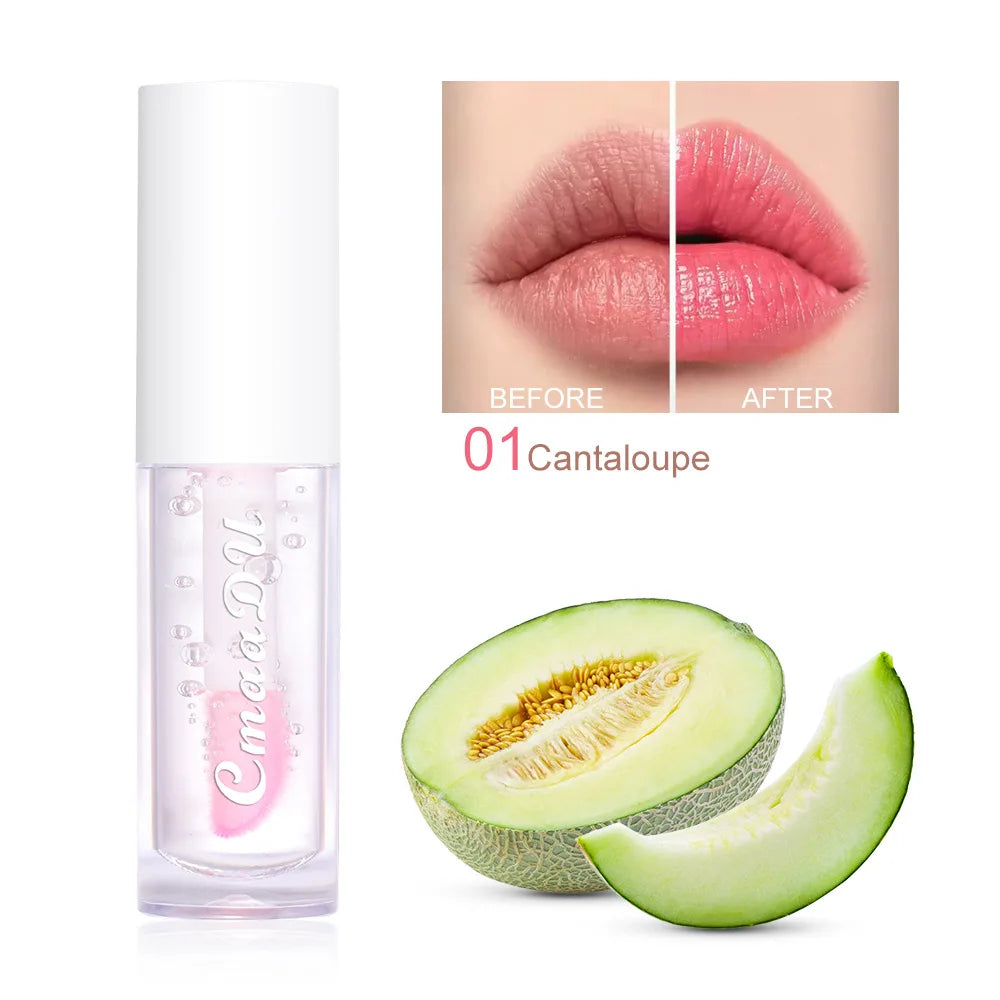 Fruit-Infused Hydrating Lip Oil – High Shine, Non-Sticky & Nourishing Gloss