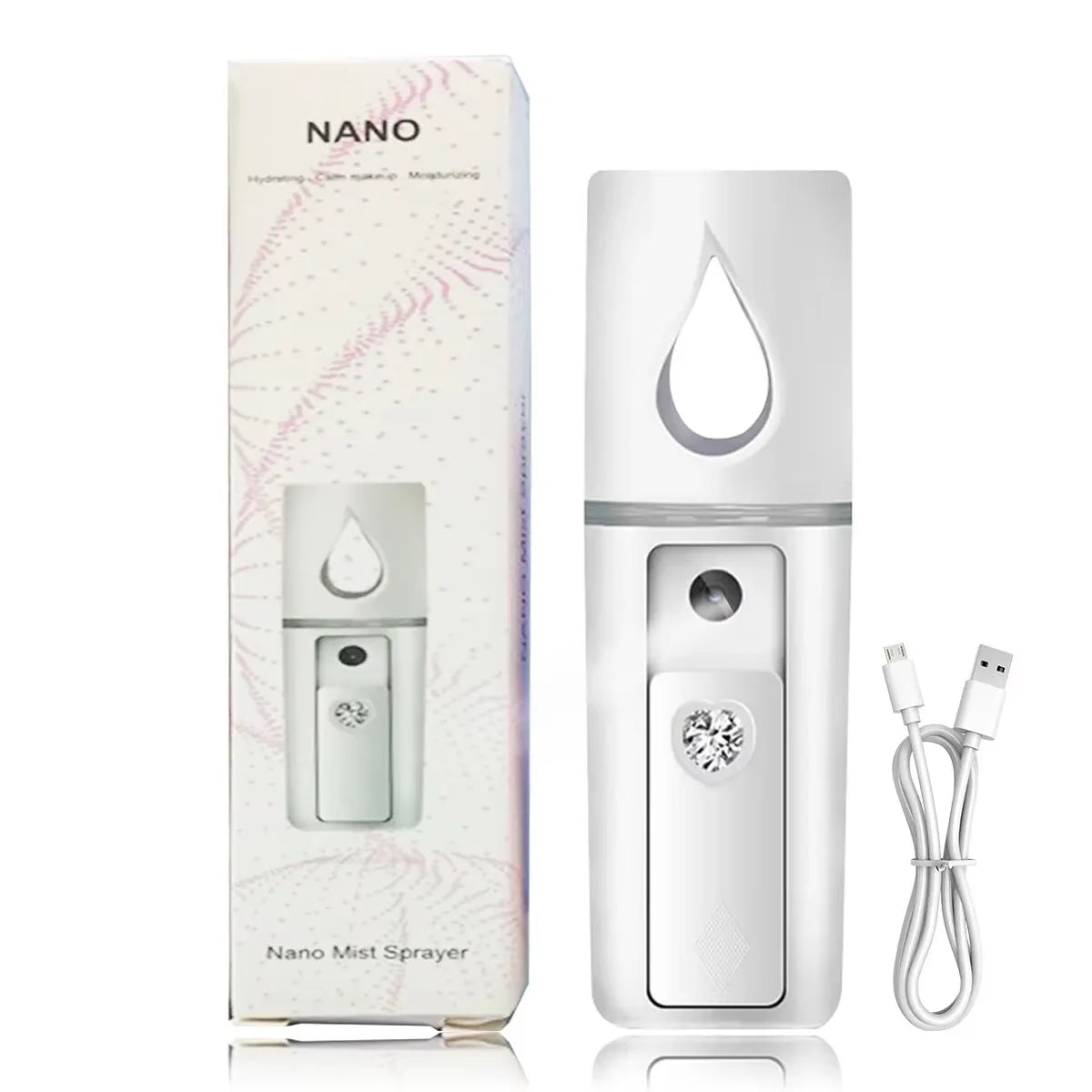Hydrating Nano Facial Mist Sprayer – Portable Steamer & Skin Moisturizer (20ml)