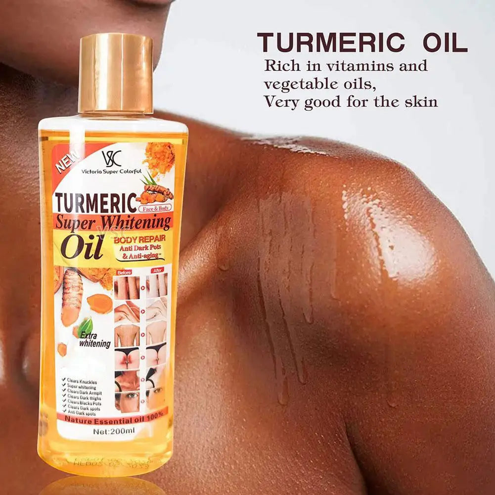 Turmeric Glow Body & Face Oil – Brightening, Smoothing & Aromatherapy Skincare (200ml)