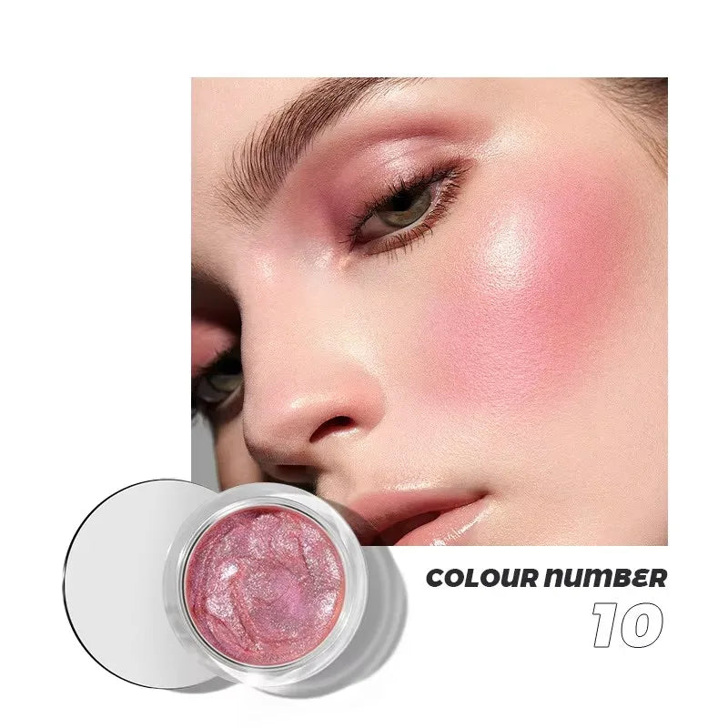 Pudaier™ GlowPop Liquid Blush – 10 Shades | Radiant Lightweight Cream Blusher for All Skin Tones