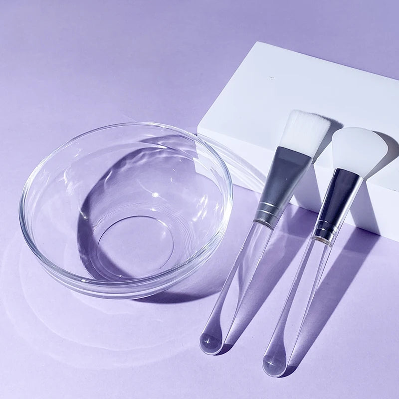 DIY Face Mask Mixing Kit – 6-in-1 Bowl, Spatula, Spoon & Brush Set for Deep Cleansing & Home Spa