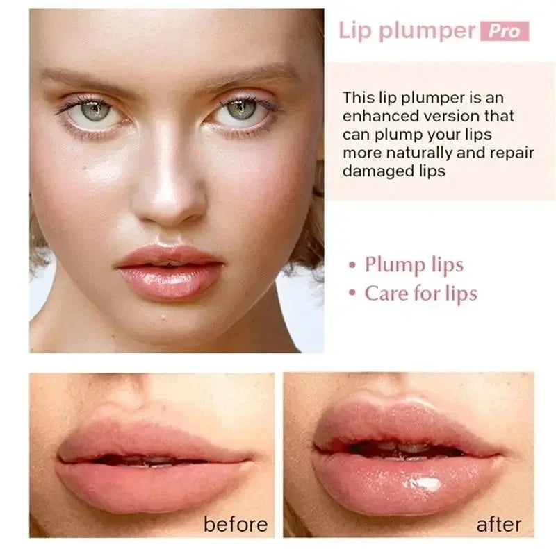 Extreme Volume Lip Plumper Gloss – Hydrating Serum for Fuller, Softer Lips | Reduces Fine Lines & Boosts Shine