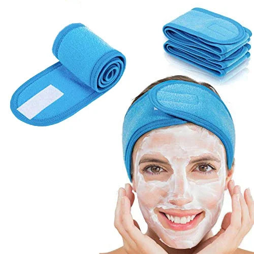Towel Spa Headband – Non-Slip, Stretchable Face Wash Hairband for Skincare, Makeup & Workout